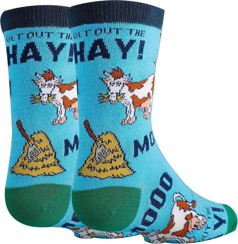 ooohyeah Kid's Novelty Cute Animals Crew Socks, Funny Crazy Silly Cool Casual Dress Socks for Boy and Girl, Size 1-5 - Image 3